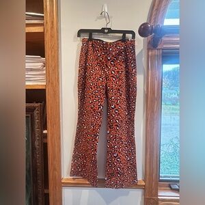 Maeve - Anthropologie - Leopard Print Flared Pants